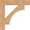 Ekena Millwork Westlake Block Smooth Bracket w/ Offset Brace, Western Red Cedar, 7 1/2"W x 36"D x 36"H BKT0806X36X36WTL05SWR - alternate 2
